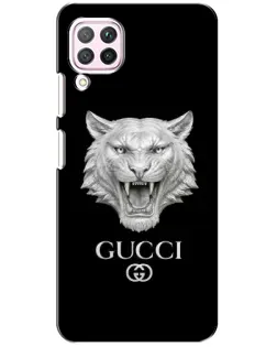 Чехол для Huawei P40 Lite с картинкой «Gucci — серебряный лев»