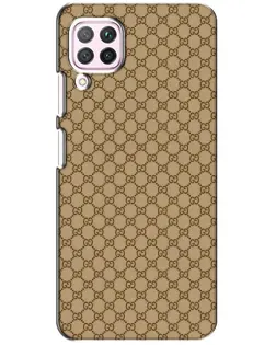 Чехол для Huawei P40 Lite с картинкой «Gucci — классический беж»