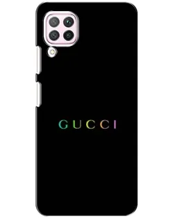 Чехол для Huawei P40 Lite с картинкой «Gucci — неоновый минимализм»