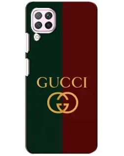 Чехол для Huawei P40 Lite с картинкой «Gucci — темно-зеленый градиент»