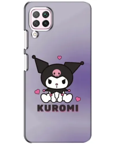 Чохол для Huawei P40 Lite з картинкою «Kuromi — фіолетовий арт»