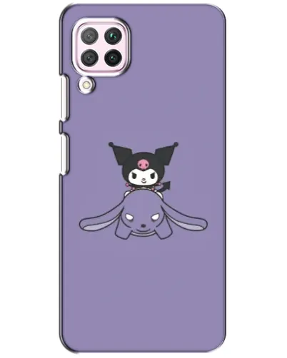 Чохол для Huawei P40 Lite з картинкою «Kuromi на ліловому фоні»