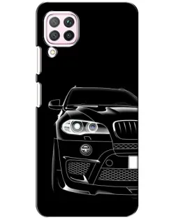 Чохол для Huawei P40 Lite з картинкою «Темний силует BMW»