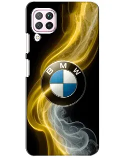 Чохол для Huawei P40 Lite з картинкою «Золотистий дим BMW»