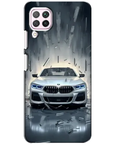Чохол для Huawei P40 Lite з картинкою «BMW у світлі фар» Чохол для Huawei P40 Lite з картинкою «BMW у світлі фар»