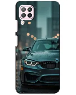 Чохол для Huawei P40 Lite з картинкою «BMW у вогнях міста»