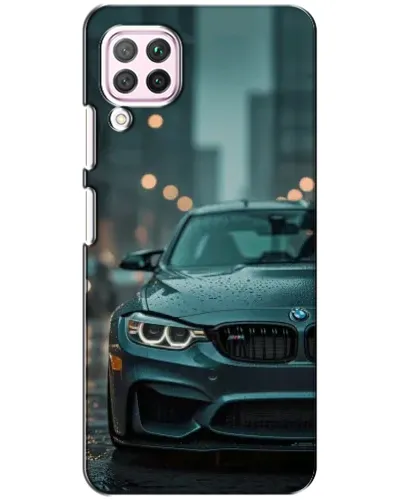 Чохол для Huawei P40 Lite з картинкою «BMW у вогнях міста» Чохол для Huawei P40 Lite з картинкою «BMW у вогнях міста»
