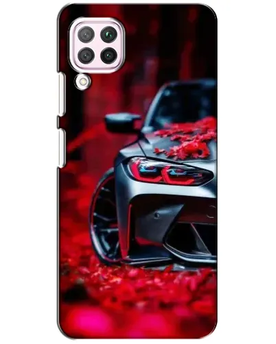 Чохол для Huawei P40 Lite з картинкою «Спортивна BMW та квіти» Чохол для Huawei P40 Lite з картинкою «Спортивна BMW та квіти»