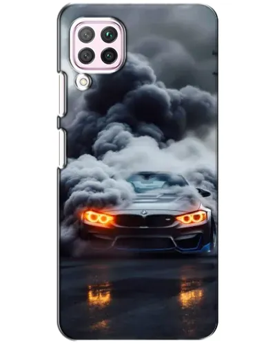 Чохол для Huawei P40 Lite з картинкою «BMW у диму» Чохол для Huawei P40 Lite з картинкою «BMW у диму»