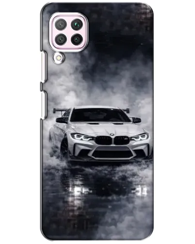 Чохол для Huawei P40 Lite з картинкою «BMW крізь туман» Чохол для Huawei P40 Lite з картинкою «BMW крізь туман»