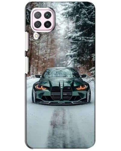 Чохол для Huawei P40 Lite з картинкою «BMW у зимовому лісі» Чохол для Huawei P40 Lite з картинкою «BMW у зимовому лісі»