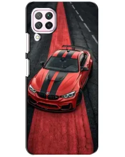 Чохол для Huawei P40 Lite з картинкою «BMW на червоній доріжці»