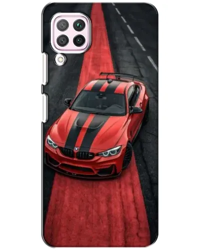 Чохол для Huawei P40 Lite з картинкою «BMW на червоній доріжці» Чохол для Huawei P40 Lite з картинкою «BMW на червоній доріжці»