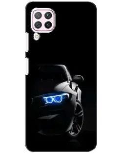 Чехол для Huawei P40 Lite с картинкой «BMW — ночной взгляд»