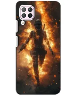 Чохол для Huawei P40 Lite з картинкою «BMW — швидкість у дощі»