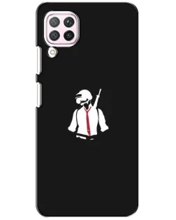 Чохол для Huawei P40 Lite з картинкою «PUBG — силует воїна»