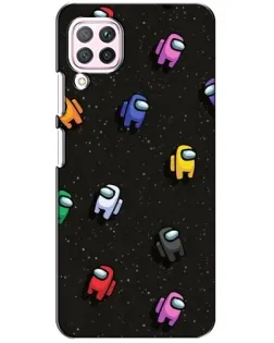 Чохол для Huawei P40 Lite з картинкою «Космічний патерн Among Us»