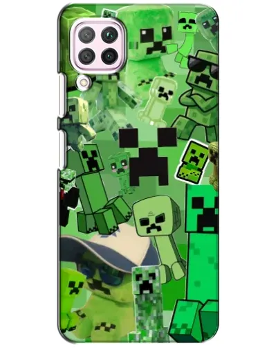 Чохол для Huawei P40 Lite з картинкою «Кріпери Minecraft»