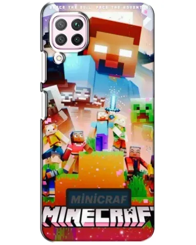 Чохол для Huawei P40 Lite з картинкою «Minecraft герої гри»