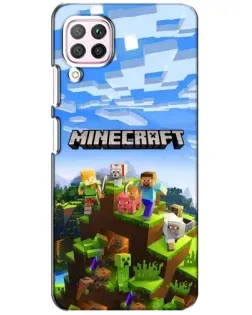 Чохол для Huawei P40 Lite з картинкою «Minecraft класичний світ»