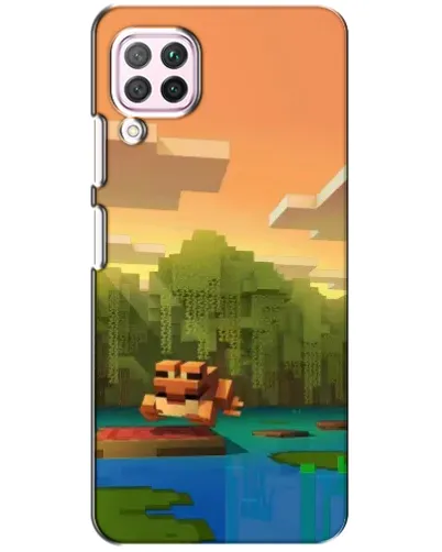 Чохол для Huawei P40 Lite з картинкою «Майнкрафт захід сонця»