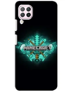 Чохол для Huawei P40 Lite з картинкою «Minecraft Diamond лого»