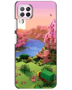 Чохол для Huawei P40 Lite з картинкою «Рожеве дерево Minecraft»