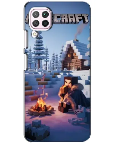 Чохол для Huawei P40 Lite з картинкою «Зимовий Minecraft»