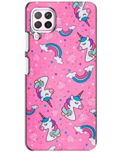 Чохол для Huawei P40 Lite з картинкою «Unicorn паттерн рожевий»