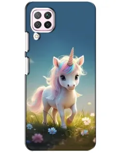 Чохол для Huawei P40 Lite з картинкою «Єдиноріг на галявині»