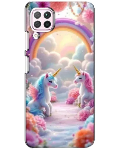 Чохол для Huawei P40 Lite з картинкою «Веселка і єдинороги» Чохол для Huawei P40 Lite з картинкою «Веселка і єдинороги»