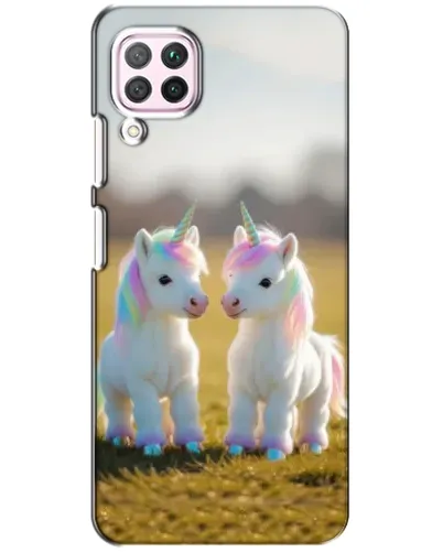 Чохол для Huawei P40 Lite з картинкою «Пара єдинорогів» Чохол для Huawei P40 Lite з картинкою «Пара єдинорогів»