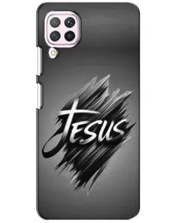 Чехол для Huawei P40 Lite с картинкой «Надпись Jesus Graffiti»