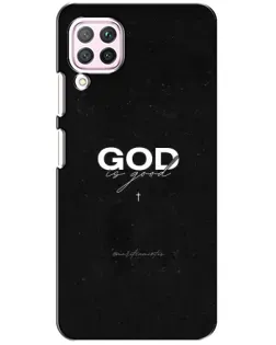 Чехол для Huawei P40 Lite с картинкой «GOD — Бог над всем»