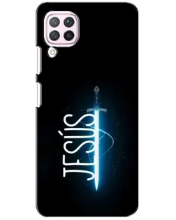 Чехол для Huawei P40 Lite с картинкой «Меч Духа Jesus»