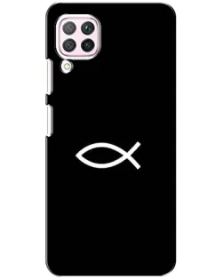 Чехол для Huawei P40 Lite с картинкой «Символ рыбы Jesus» Чехол для Huawei P40 Lite с картинкой «Символ рыбы Jesus»