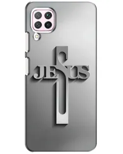 Чехол для Huawei P40 Lite с картинкой «Металлический крест Jesus» Чехол для Huawei P40 Lite с картинкой «Металлический крест Jesus»