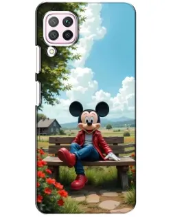 Чохол для Huawei P40 Lite з картинкою «Міккі на лавці»