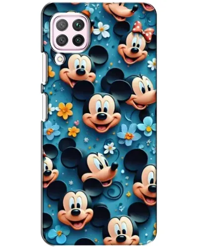 Чохол для Huawei P40 Lite з картинкою «Паттерн Міккі та Мінні»