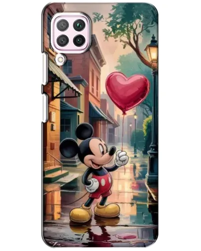 Чохол для Huawei P40 Lite з картинкою «Міккі та кулька-серце»
