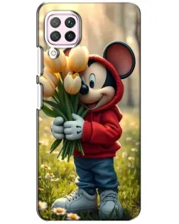 Чохол для Huawei P40 Lite з картинкою «Міккі з тюльпанами»