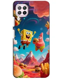 Чохол для Huawei P40 Lite з картинкою «Космічний фастфуд»