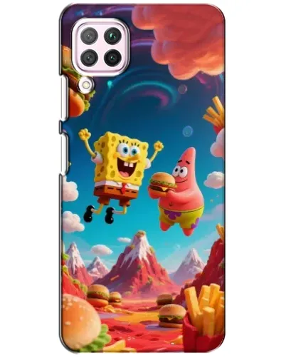 Чохол для Huawei P40 Lite з картинкою «Космічний фастфуд»
