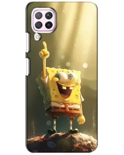 Чохол для Huawei P40 Lite з картинкою «Сяючий Спанч Боб»