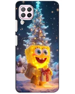 Чохол для Huawei P40 Lite з картинкою «Різдвяний Спанч Боб»