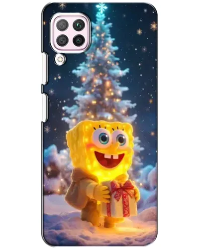 Чохол для Huawei P40 Lite з картинкою «Різдвяний Спанч Боб»