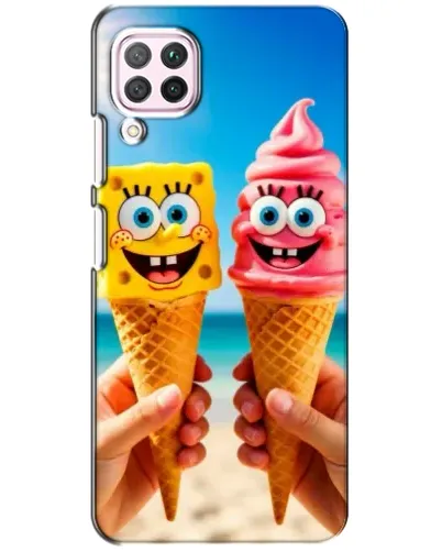 Чохол для Huawei P40 Lite з картинкою «Спанч Боб морозиво»