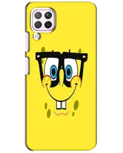 Чехол для Huawei P40 Lite с картинкой «Минималистичный Спанч Боб» Чехол для Huawei P40 Lite с картинкой «Минималистичный Спанч Боб»