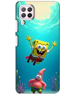 Чехол для Huawei P40 Lite с картинкой «Спанч Боб под водой» Чехол для Huawei P40 Lite с картинкой «Спанч Боб под водой»