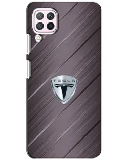 Чохол для Huawei P40 Lite з картинкою «Металева текстура Tesla»